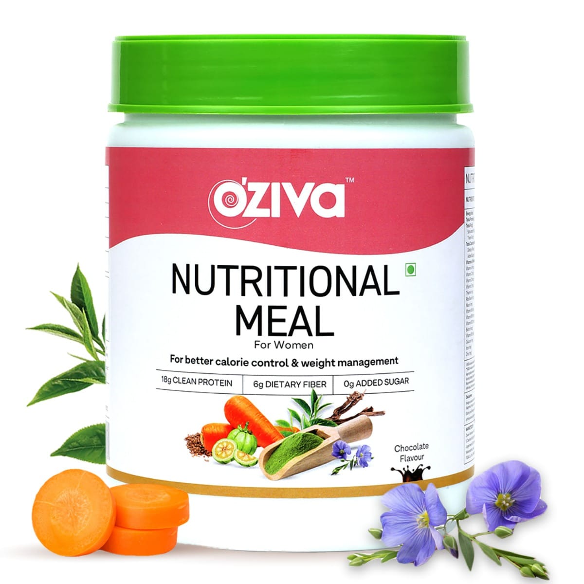 Oziva Nutritional Meal For Women | High In Protein With Herbs Like Shatavari, Brahmi,Ginseng, Flax Seeds For Weight Management
