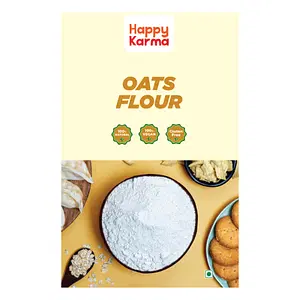 Happy Karma Oats Flour 400g Oats atta 100% Natural Organic Gluten free Healthy Flours