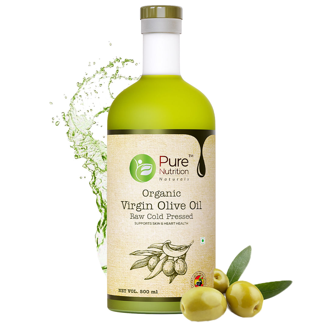 

Pure Nutrition Organic Virgin Olive Oil 500ml | Raw Cold Pressed | Skin | Heart Health