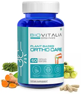 BIOVITALIA ORGANICS Ortho Care- Support Joint Flexibility | Promote Joint Lubrication | Support Strenthening of Joint Structures.  (60 Capsules)