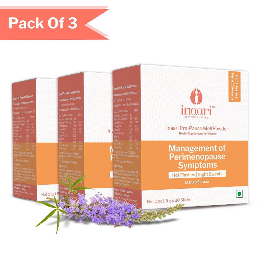 

Inaari PrePause Powder - 30 Sticks Menopause Supplement | Helps Restore Menstrual Regularity & Hormonal Balance | Reduce Hot Flashes and Night Swea...