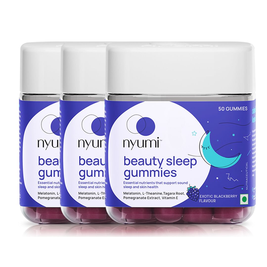 

Nyumi Beauty Sleep Gummies With Melatonin| For Deep Sleep, Reduced Stress and Improved Focus | Non Addictive & No Next Day Drowsiness | 90 Days Pac...