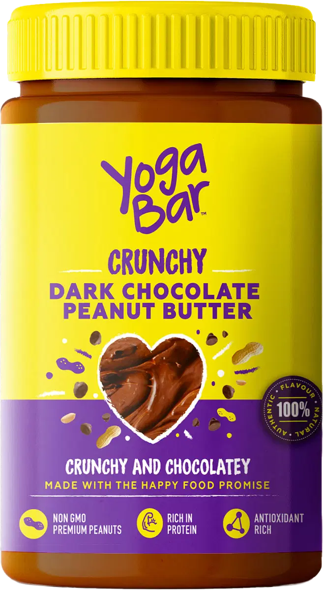 Creamy Dark Chocolate Peanut Butter with Probiotics 1kg – Yoga Bars