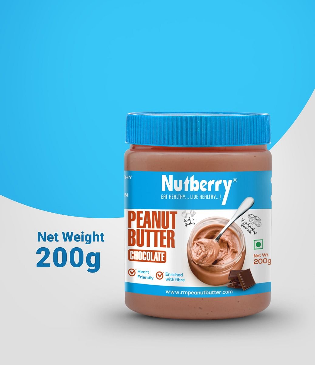 

Nutberry Peanut Butter Chocolate Smooth | 200 gm | 50g Protein |Cholesterol Free, Gluten Free | No Hydrogenated Oil | Zero Trans-Fat