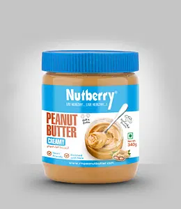 Nutberry Peanut Butter Classic Creamy | 510gm | 125g Protein   |Cholesterol Free, Gluten Free | No Hydrogenated Oil | Zero Trans-Fat 
