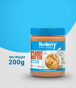 Nutberry Peanut Butter Classic Crunchy | 510gm | 125g Protein   |Cholesterol Free, Gluten Free | No Hydrogenated Oil | Zero Trans-Fat 