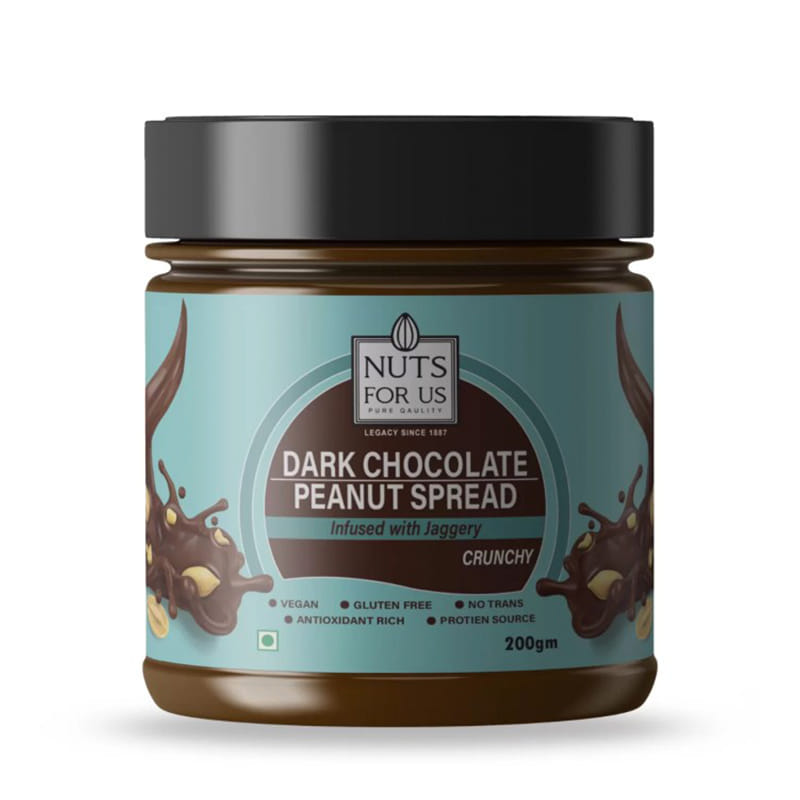 Nuts for us Dark Chocolate Peanut Spread - 200g