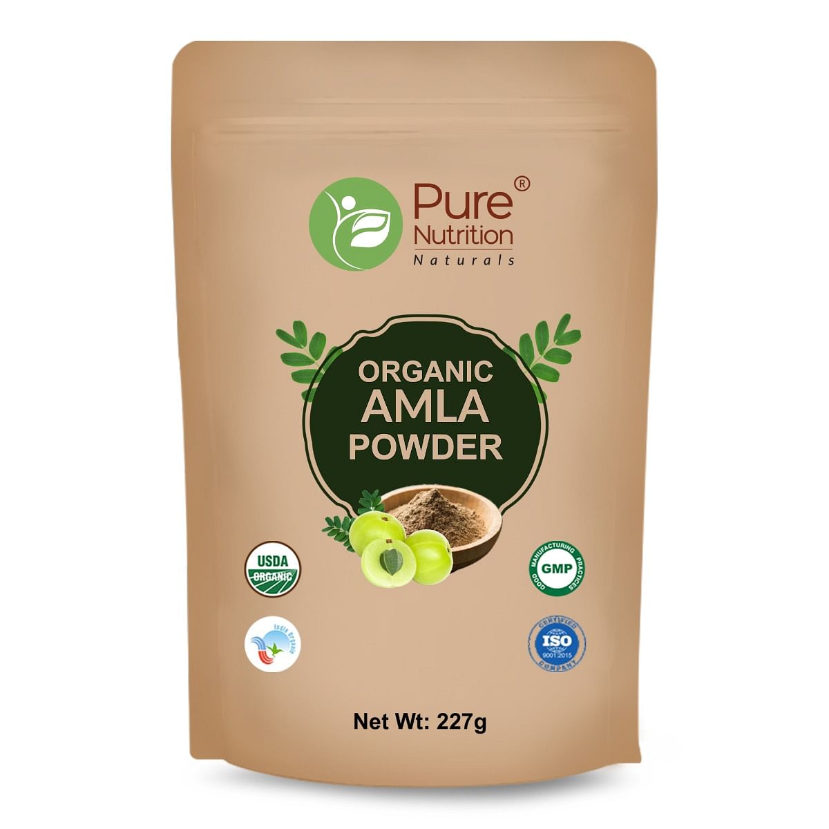 

Pure Nutrition Organic Amla Powder For Stronger Hair & Skin Health | Edible (227 g)