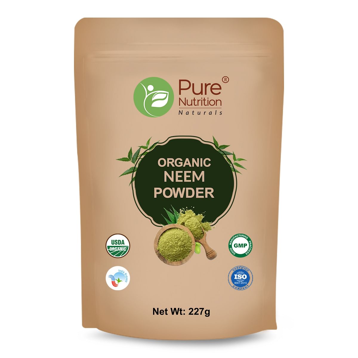 

Pure Nutrition Organic Neem Leaf Powder For Skin, Hair & Digestive Health | USDA Certified (227 g)