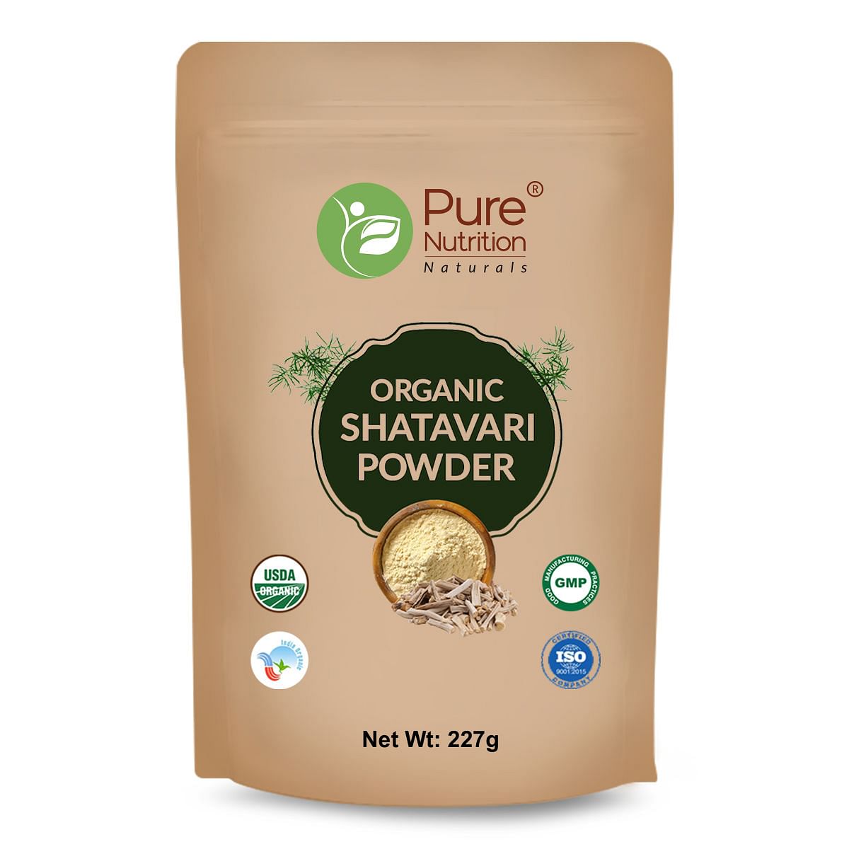 

Pure Nutrition Organic Shatavari Powder For Womens Hormonal Balance USDA Certified (227 g)