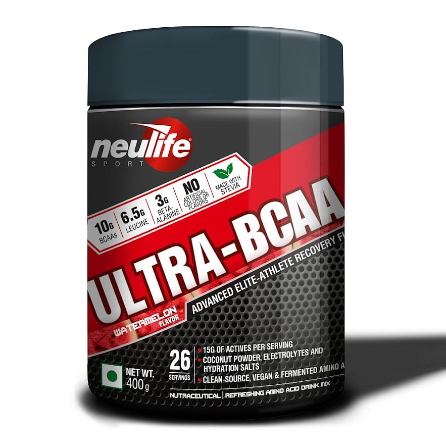 

NEULIFE ULTRA-BCAA Leucine Dominant 4:1:1 BCAA with Beta-Alanine + Coconut Water & Electrolytes 400g (Watermelon)