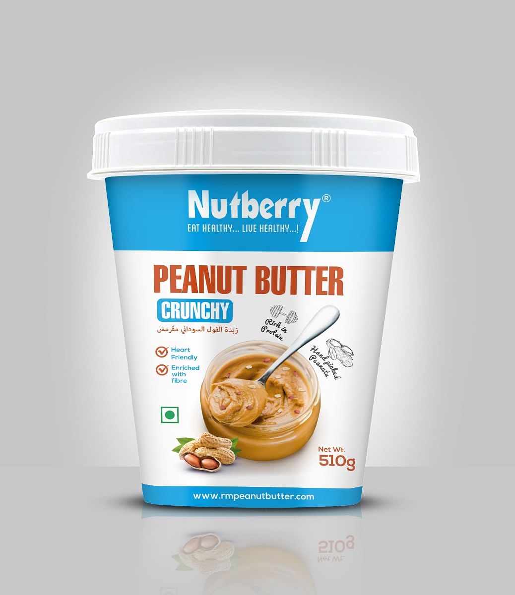 

Nutberry Peanut Butter Classis Crunchy | 510 gm | 125g Protein |Cholesterol Free, Gluten Free | No Hydrogenated Oil | Zero Trans-Fat