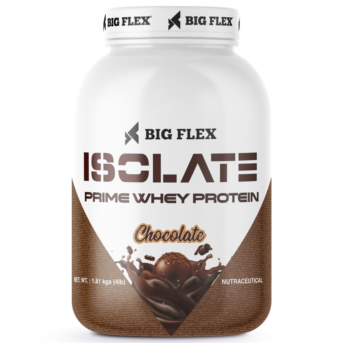 

Bigflex Prime Isolate Low Carb Whey Protein Isolate Powder 4lb (Chocolate), 26g Protein per serving, Gluten-Free, Aspartame-Free, Vegetarian protei...