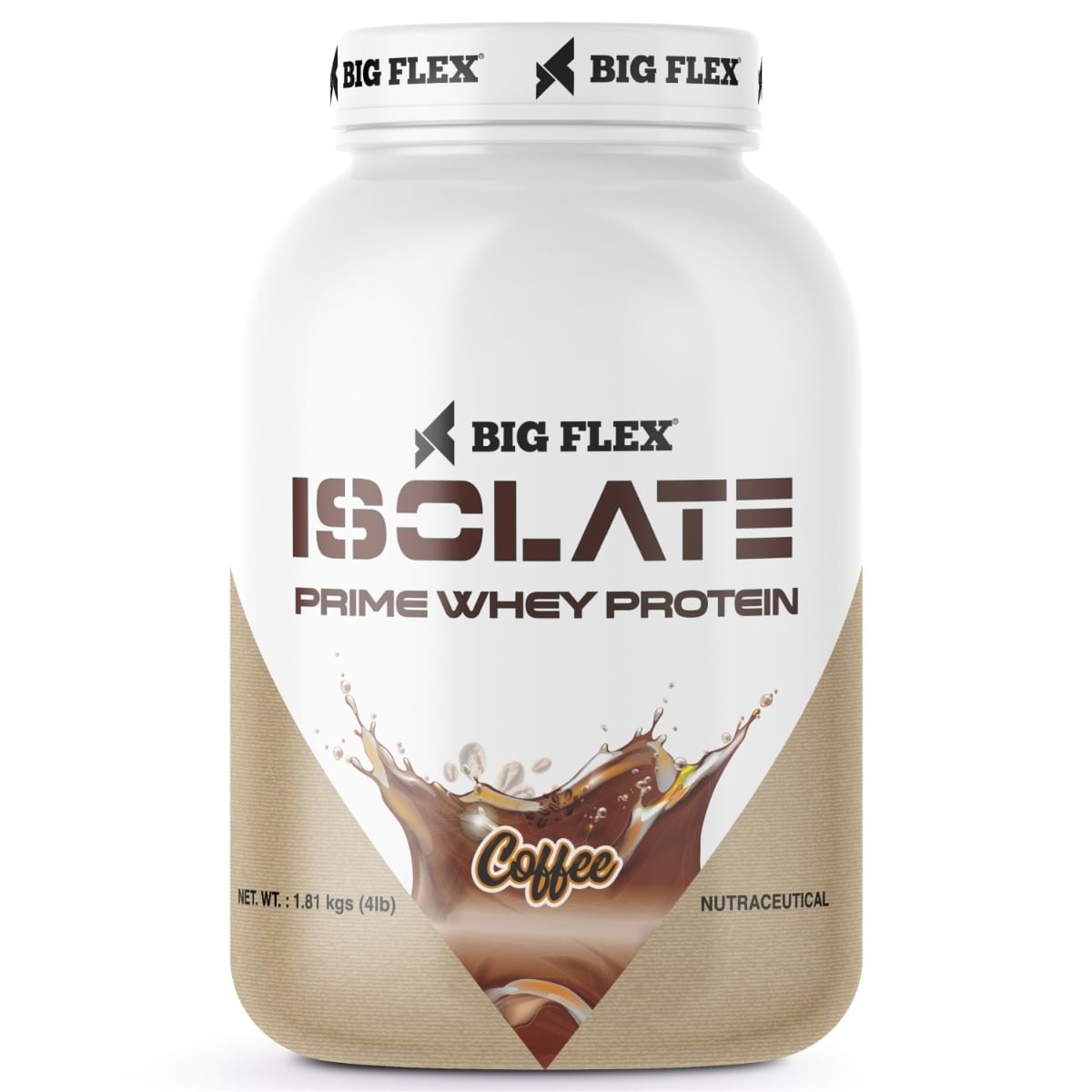 

Bigflex Prime Isolate Low Carb Whey Protein Isolate Powder 4lb (Coffee), 26g Protein per serving, Gluten-Free, Aspartame-Free, Vegetarian protein f...
