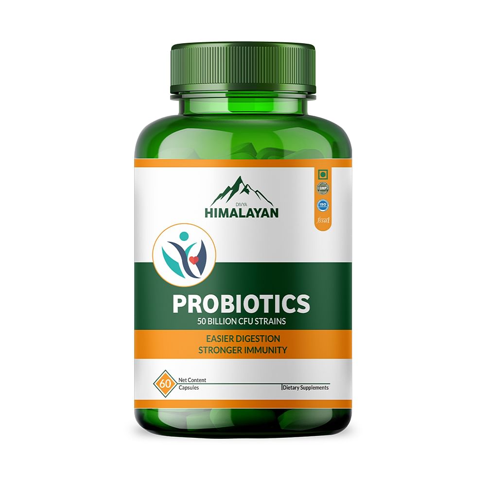 

Divya Himalayan Probiotics, 50 Billion CFU, Gut & Immune Support, 60 Vegan Capsules, High-Potency, Non-GMO, Gluten-Free