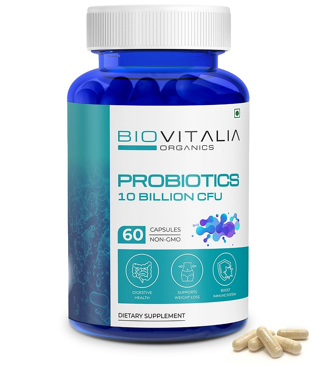 

BIOVITALIA ORGANICS Probiotics | Improved digestion and Supports Weight Loss | Boost Immune System | 60 Capsules