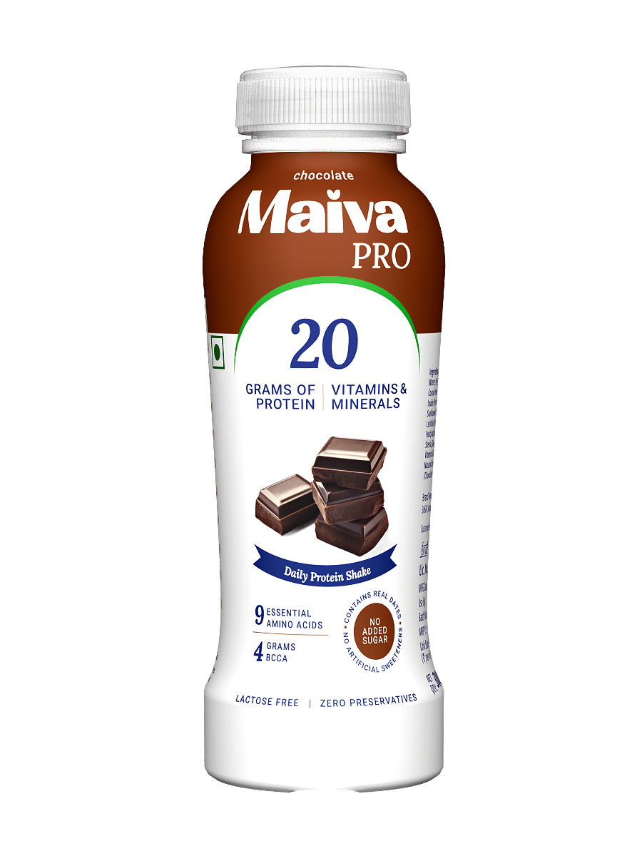 

Maiva Pro | Chocolate Plant Protein Shake - 300ml (Pack of 12) | 20g Protein | 20 Vitamins & Minerals | Contains Dates | Vegan, Lactose-Free, N...