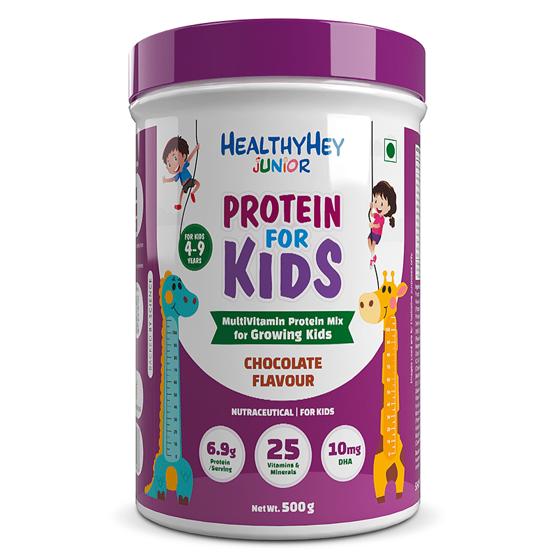 

HealthyHey Junior Protein Powder for Kids - Chocolate Flavour - 500g