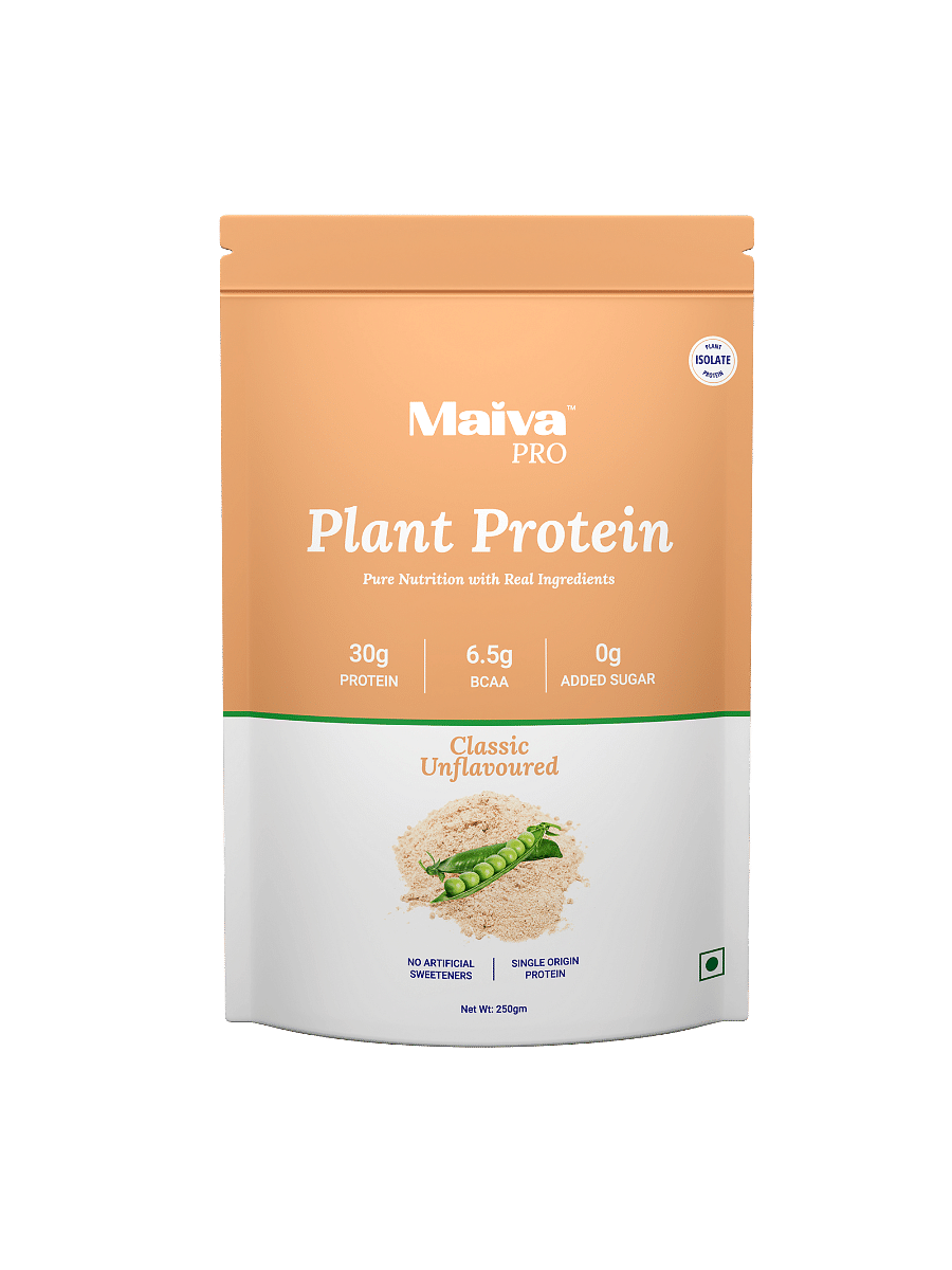 Maiva Pro | Plant Protein Isolate - Classic Unflavoured | 30g Protein, 6.5g BCAA | All Essential Amino Acids | Gut Friendly, Easy to Digest | Real Dates | Vegan, Dairy Free, No Preservatives