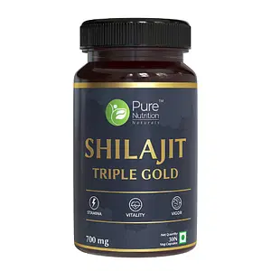 
Pure Nutrition Shilajit Triple Gold, Shilajit Capsules
(30 Veg Capsule)