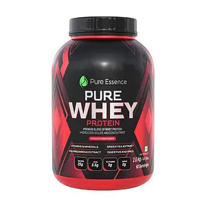 Pure Nutrition Whey Protein Hydrolyzed Isolate & Concentrate Blend | 24 Gm Protein, 5.5 Gm Bcaa & 3Gm Glutamine For Muscle Mass Growth And Bone Strength  - Chocolate Cream Flavor 2Kg