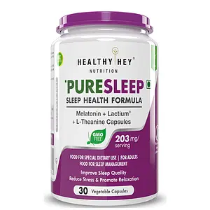 HealthyHey Nutrition PureSleep - Sleep Health Formula - 30 Vegetable Capsules