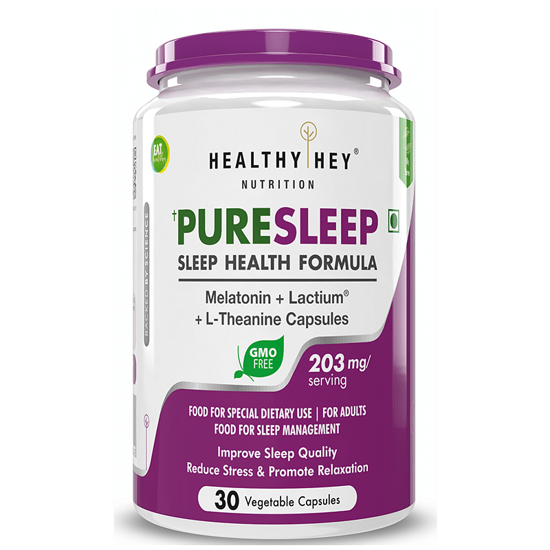 

HealthyHey Nutrition PureSleep - Sleep Health Formula - 30 Vegetable Capsules
