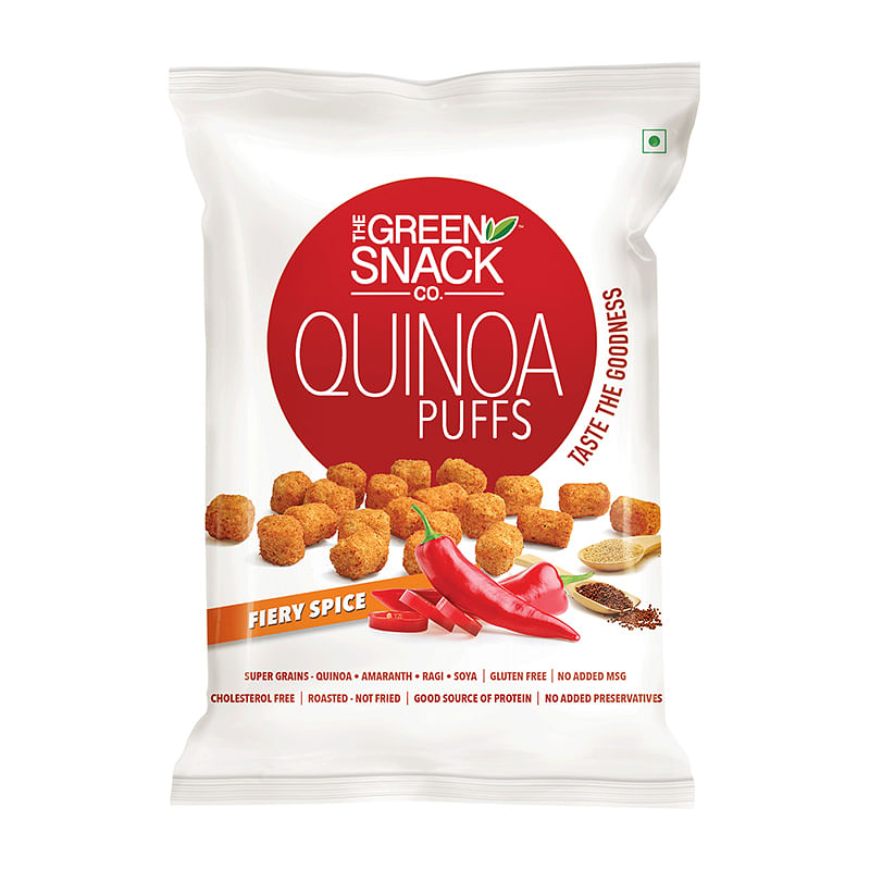 

The Green Snack Co Quinoa Puffs Fiery Spice - 50g