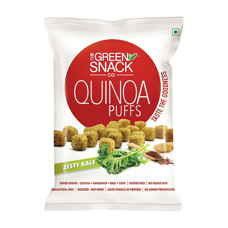 

The Green Snack Co Quinoa Puffs Zesty Kale