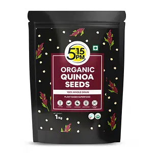5:15PM Quinoa Seeds| 100% Organic White Quinoa Seeds |Healthy Cereal for Breakfast| Rich in Protein, Fibre and Calcium – 1kg