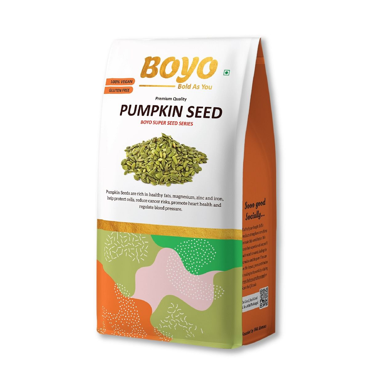 

BOYO Raw Pumpkin Seed 250g For Weight Loss & Healthy Skin - 100% Gluten Free