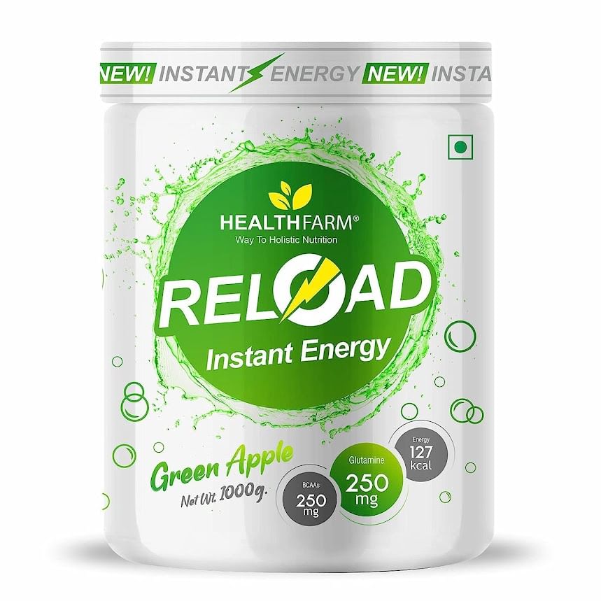 

Healthfarm Nutrition Elite Series Reload Instant Energy Drink with Fruit flavors-GREEN APPLE 1Kg