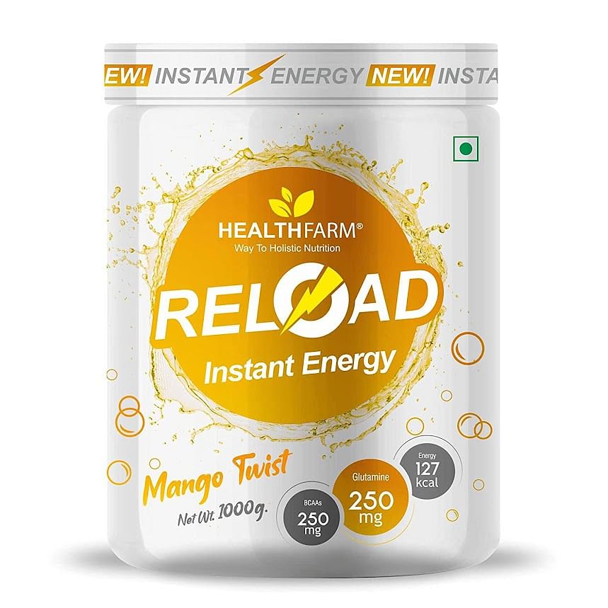 

Healthfarm Nutrition Elite Series Reload Instant Energy Drink with Fruit flavors MANGO 1Kg