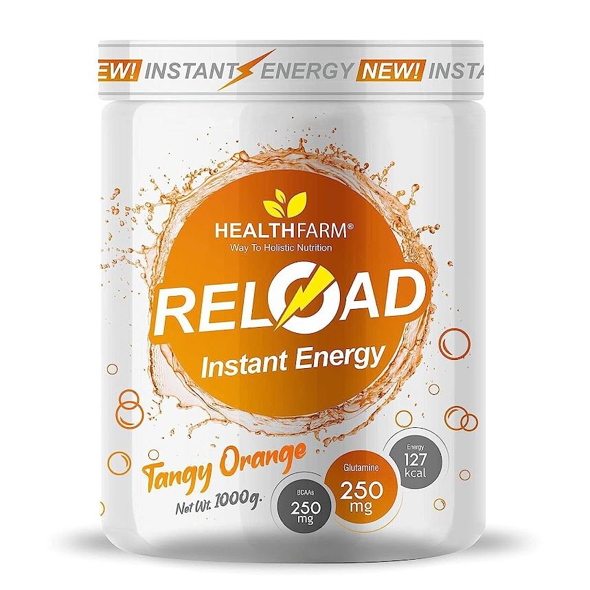 

Healthfarm Nutrition Elite Series Reload Instant Energy Drink with Fruit flavors-TANGY ORANGE 1 Kg