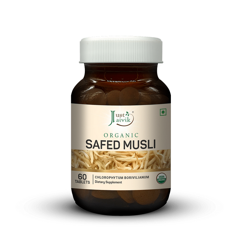 

Just Jaivik Organic Safed Musli Tablets - 600mg