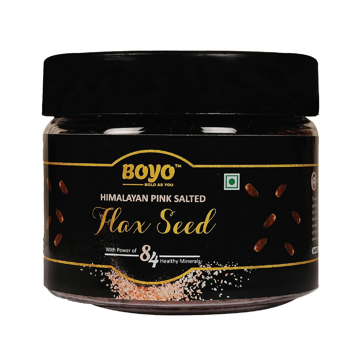 

BOYO Roasted Flax Seed 250g Omega 3 Rich, Alsi Seed For Heart Healthy