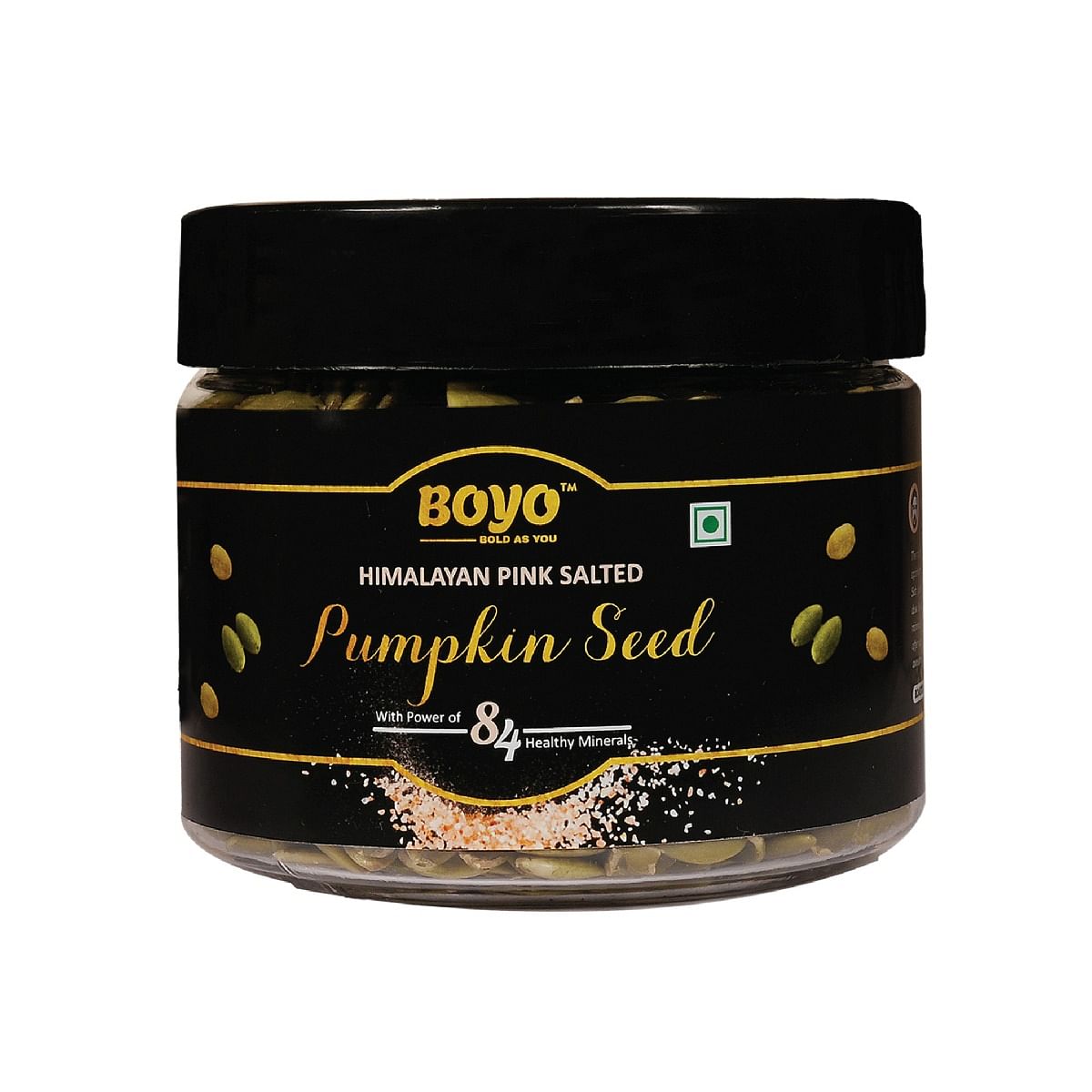 

BOYO Roasted Pumpkin Seeds Without Shell 250g - Himalayan Pink Salted Seeds For Weight Loss And Boosting Immunity