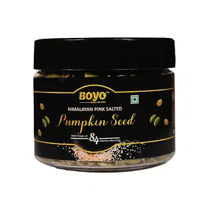 BOYO Roasted Pumpkin Seeds Without Shell 250g - Himalayan Pink Salted Seeds For Weight Loss And Boosting Immunity