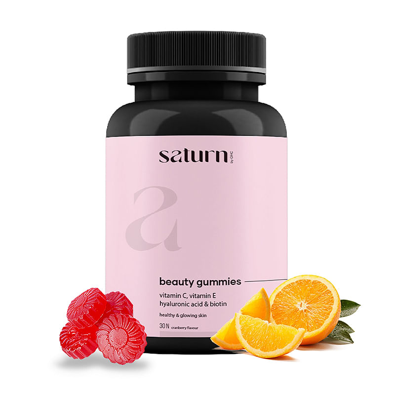 

Saturn by GHC Hyaluronic acid and Vitamin C Gummies for Skin Glow and Radiance (30N - Pack of 1)