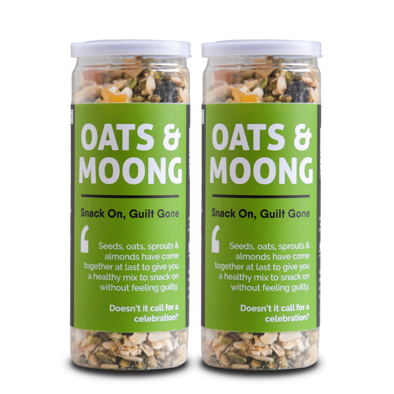 

Omay Foods Oats & Moong Mix, 160g (Pack of 2) - Trail Mix