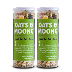 Omay Foods Oats & Moong Mix, 160g (Pack of 2) - Trail Mix