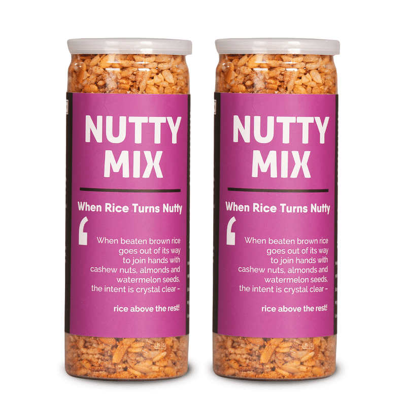 

Omay Foods Nutty Mix with Dry Fruits, 120g (Pack of 2) - Trail Mix