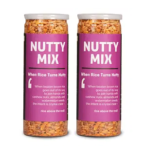 Omay Foods Nutty Mix with Dry Fruits, 120g (Pack of 2) - Trail Mix