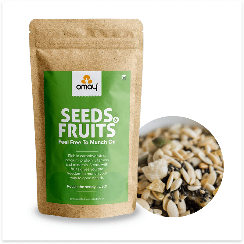 

Omay Foods Seeds & Fruits, 400g Pouch - Trail Mix