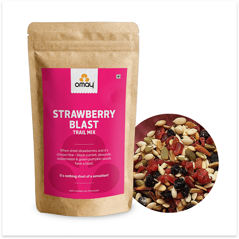 

Omay Foods Strawberry Blast, 400g Pouch - Trail Mix