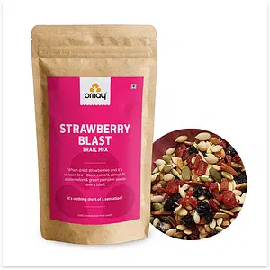 Omay Foods Strawberry Blast, 400g Pouch - Trail Mix