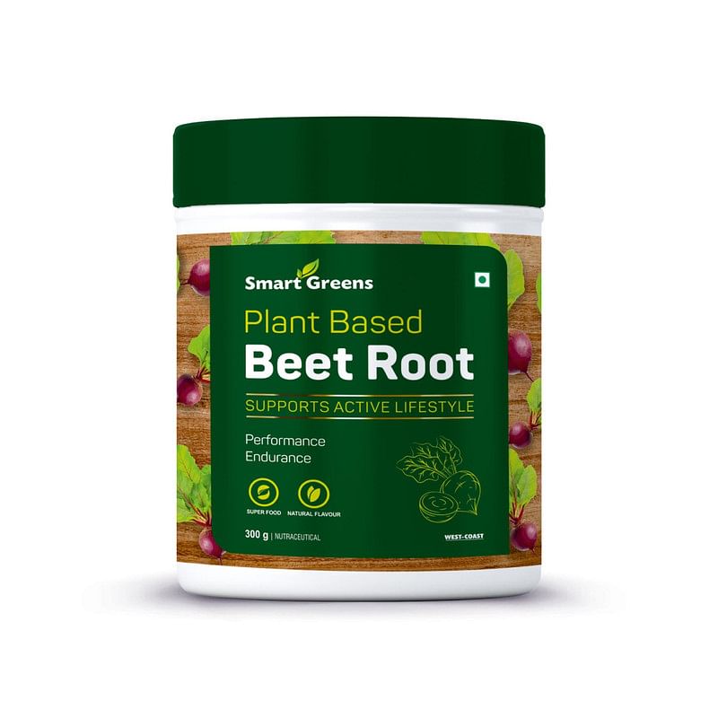 

Smart Greens Plant Based Beetroot Powder (Chukandar), Concentrated Beetroot Vitamins Crystals, Nitric Oxide Booster, Natural Circulation, Immune Su...