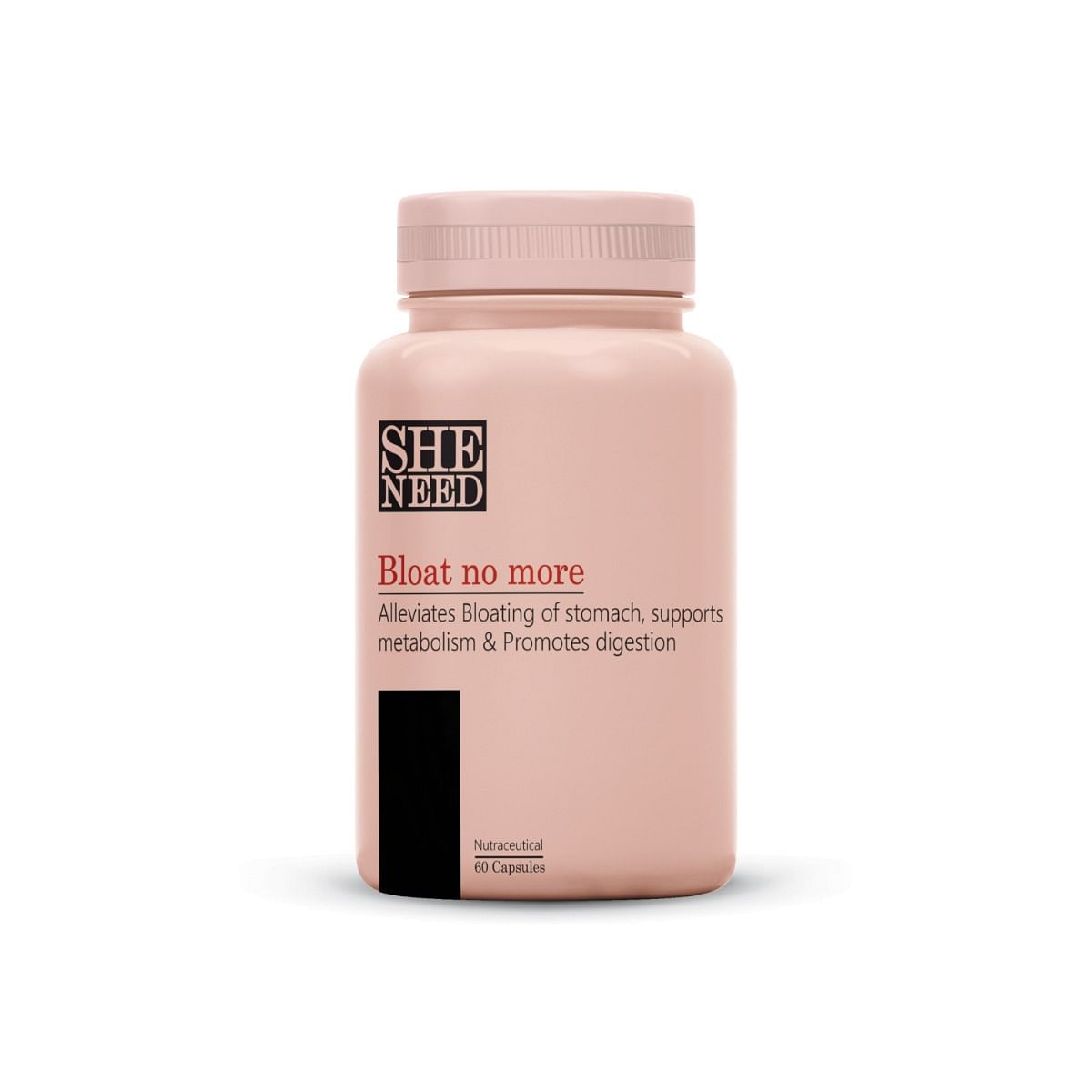

SheNeed Bloat No More Digestive Enzyme Supplement- Alleviates Bloating of Stomach, Promotes Digestion with Healthy Nutrients- 60 Capsules