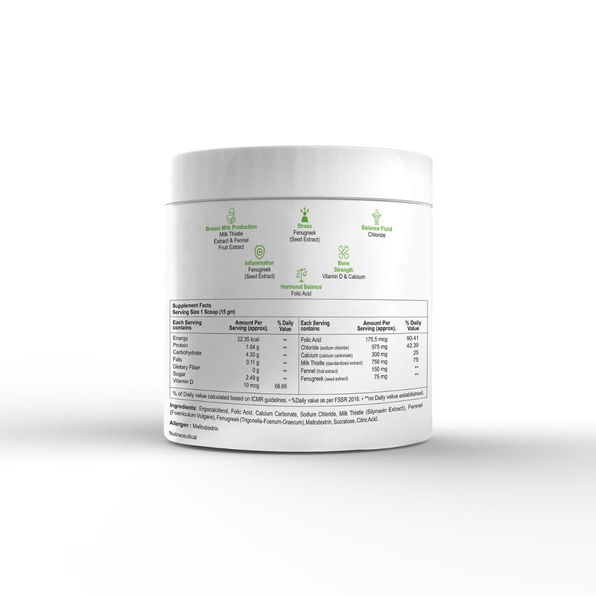 SheNeed Plant Based Postnatal Multivitamin Drink With Fenugreek Extract