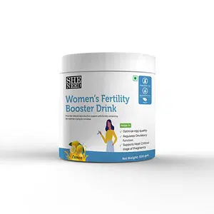 SheNeed Women’s Fertility Booster Drink for Women with Folic Acid, Vitamin B-12, Myo-Inositol for Hormone Balance, Regulate Ovulatory Function, Increases Chances of Pregnancy - 300g